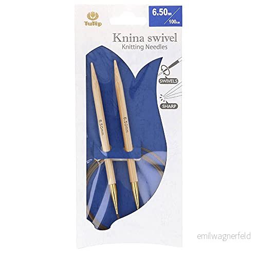 Tulip KS 1000650 sticknålar, bambu, beige, 100 cm x 6,5 mm 4974723717070