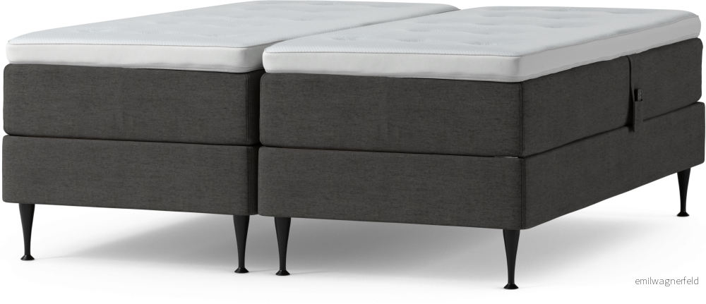 Delux Dream Ställbar säng, dubbelsäng med bäddmadrass och sängben D55HH
