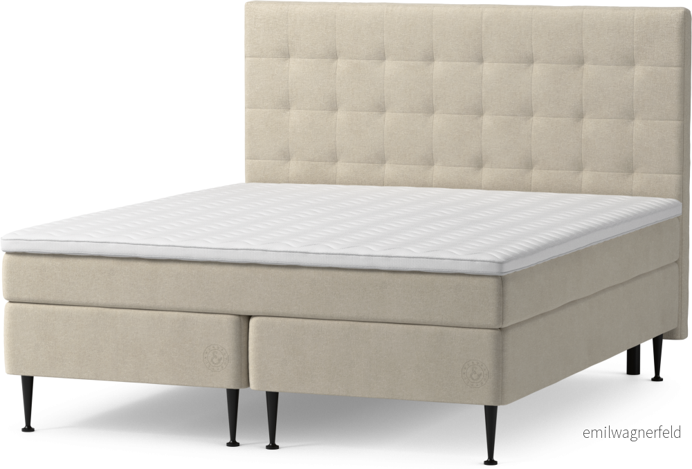 Asperö Comfort Kontinentalsäng, dubbelsäng med bäddmadrass Comfort och sängben nVpDO