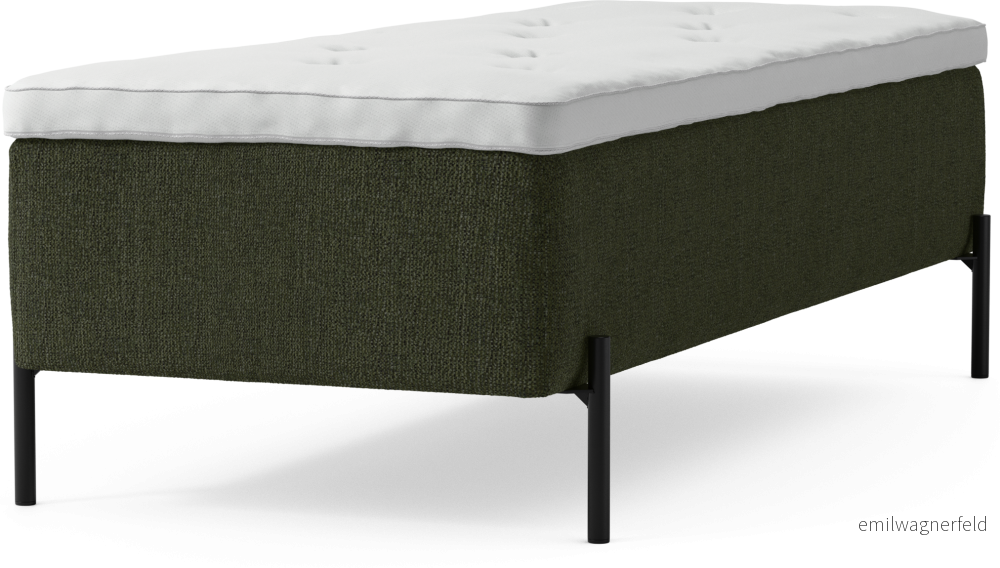 Delux Dream Ramsäng, enkelsäng med bäddmadrass och sängben Oj57a