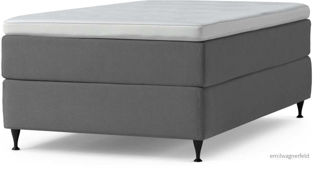 Delux Dream Kontinentalsäng, enkelsäng 120 cm med bäddmadrass och sängben gKbAM