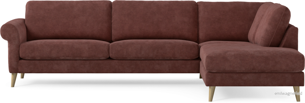 Bridge 3-sits soffa med divan höger YG3kp