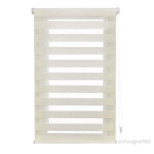 INTERBLIND rullgardin för natt och dag utan verktyg EasyFix storlek 67 x 180 cm bredd höjd borrstorlek tyg 64 175 okokt 8434363573215
