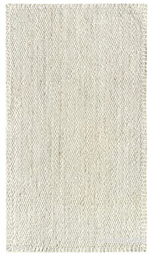 HAMID jutematta, granadamatta 100% vit elfenben, handvävd, mjuk matta och hög hållfasthet för vardagsrum, matsal, sovrum, hallmatta (150 x 80 cm) 8428238257218