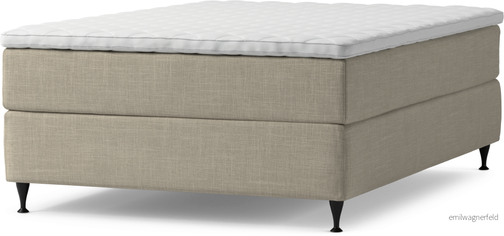 Delux Dream Kontinentalsäng, enkelsäng 140 cm med bäddmadrass och sängben TN6YC