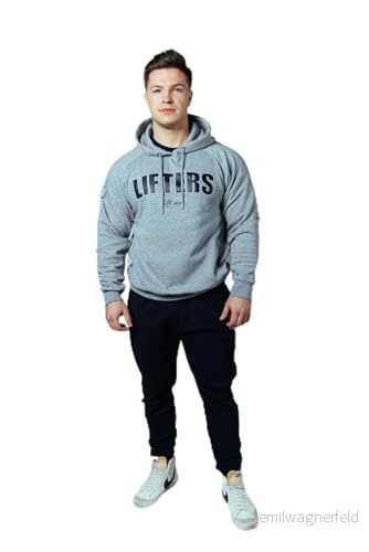 Lifters Wear Unisex huvtröja grå melange XXS 4260672363025