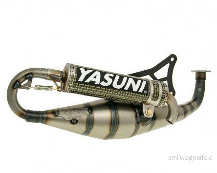 Auspuff YASUNI Carrera 30 kol/Aramid YAMAHA Zuma 50 (Minarelli liggande) 4054636537030