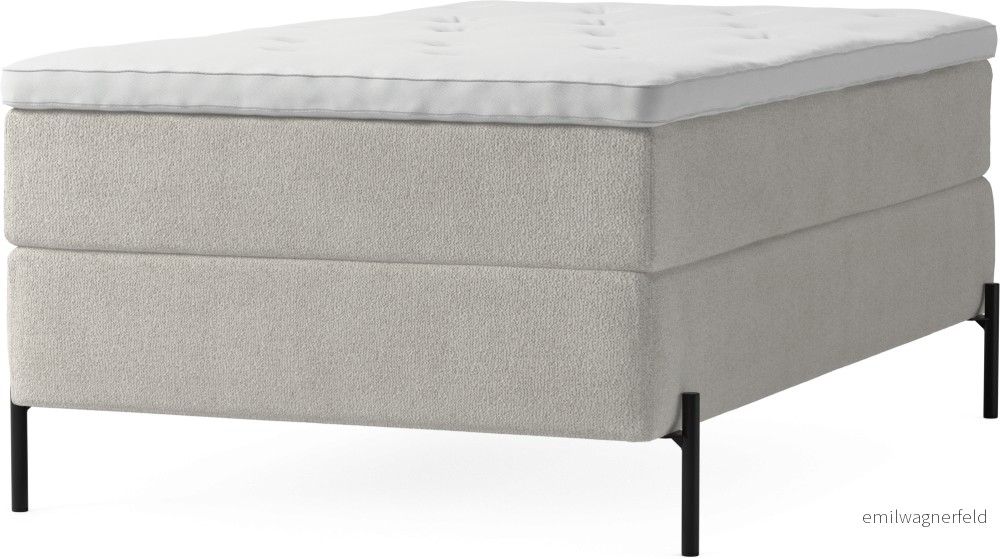 Delux Dream Kontinentalsäng, enkelsäng 120 cm med bäddmadrass och sängben wazl4