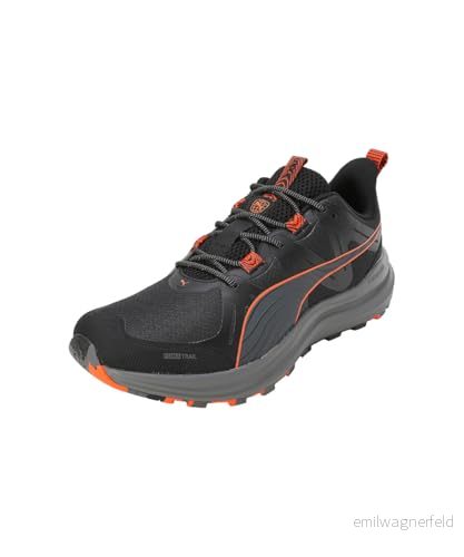 Puma Unisex Reflect Lite Trail Road löparsko, Black Flame flimmer, 37 EU 4067979683821