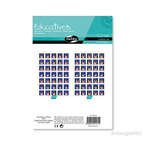 Maildor pedagogisk påse 20 jul Bon Punkte räv, ae161 C, 14,8 x 21 cm 3609510911614