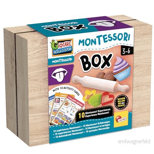 LISCIANI Montessori Box : Taste sensoriskt smakpaket för barn från 3 år utforskning av smaker uppvaknande smaklökarna med metoden pedagogiskt spel 8008324105472