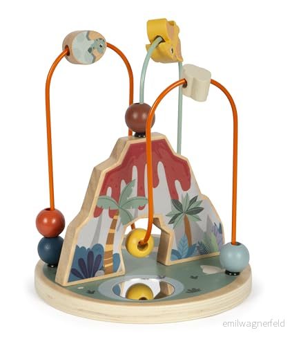 Small Foot Wooden Motor Skills Spiral Volcano and Dino 4020972126177