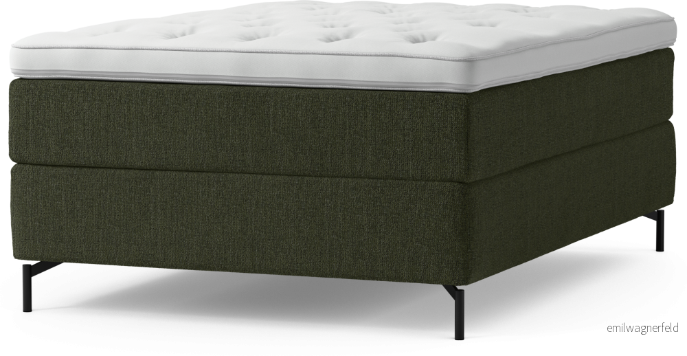 Delux Dream Kontinentalsäng, enkelsäng 140 cm med bäddmadrass och sängben TOGdC