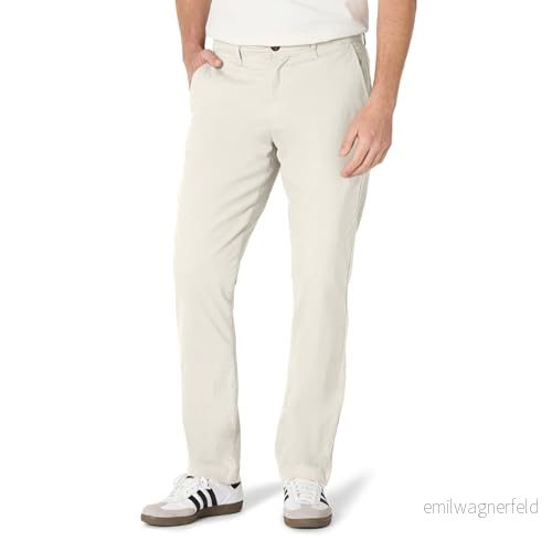 Amazon Essentials Men's Lediga stretchiga chinos atletisk passform (finns i Big & Tall), Sten, 34W / 28L 193548331481