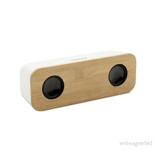 METRONIC 10 W bärbar Bamboo BT trådlös stereohögtalare 3420744773515