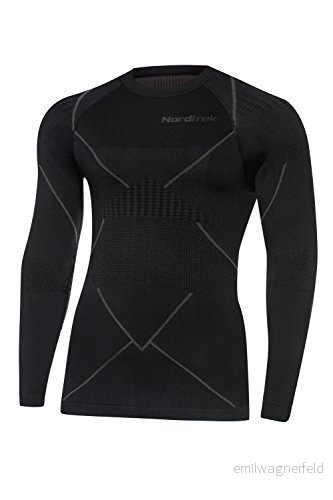 NordTrek Unisex vuxen logotyp långärmad svart, M 5902447117486