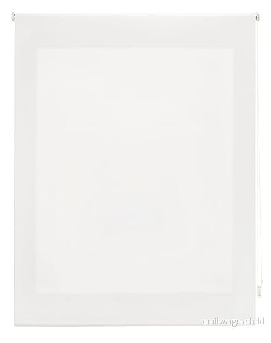 INTERBLIND premium genomskinlig enkel rullgardin, 90 x 175 cm (bredd och höjd) tygmått 87 170 rå rullgardin fönster 8434363564190