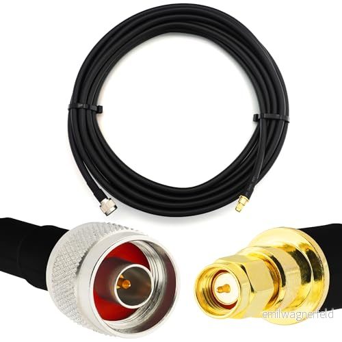 10 m SMA Male till N koaxialkabel — full koppar HF400 flexibel förlängning Coax 50 Ohm (LMR400 UF UltraFlex ekvivalent) för LTE CDMA GSM DCS 4G 5G 6G router antenn mobilsignal 4752284003005