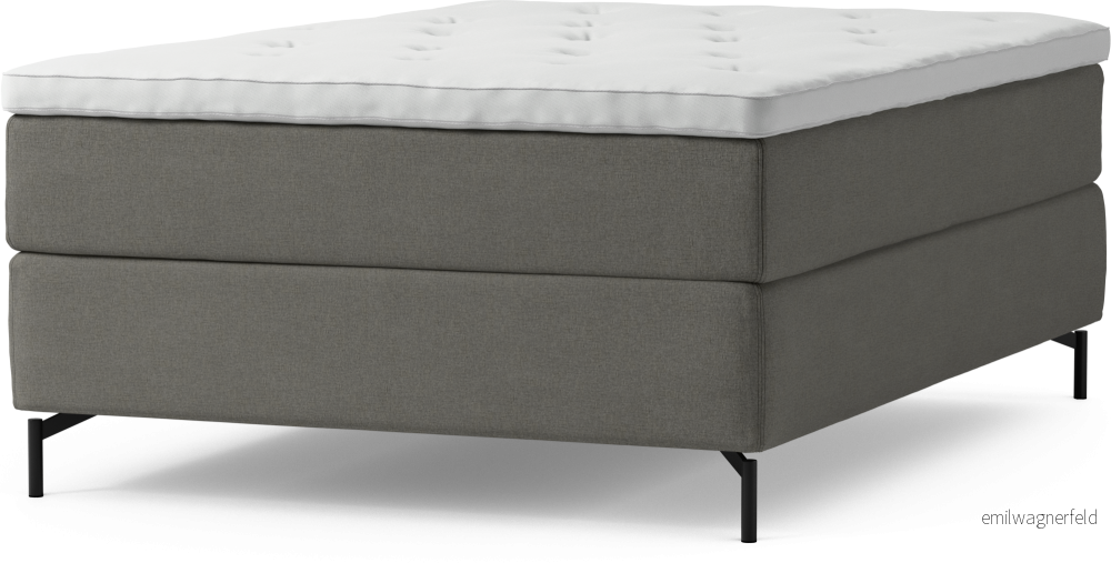Delux Dream Kontinentalsäng, enkelsäng 140 cm med bäddmadrass och sängben NH0py