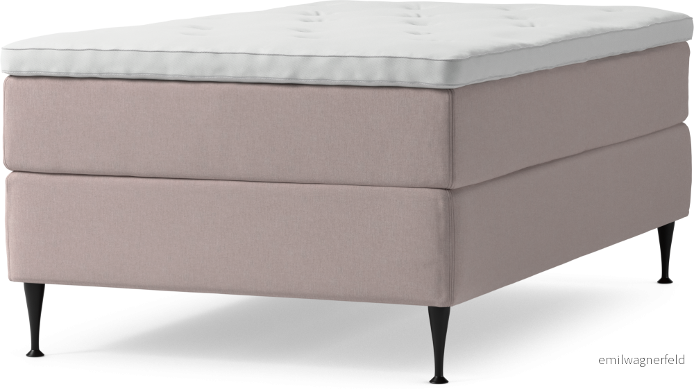 Delux Dream Kontinentalsäng, enkelsäng 120 cm med bäddmadrass och sängben fgHOJ