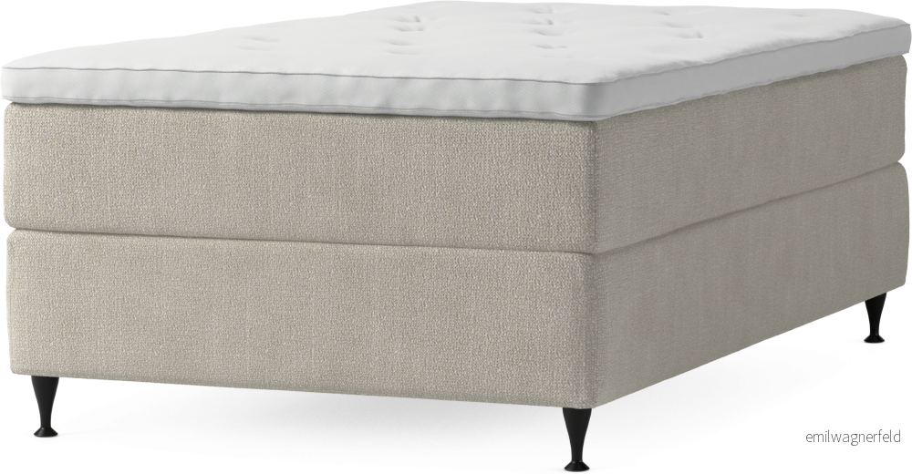 Delux Dream Kontinentalsäng, enkelsäng 120 cm med bäddmadrass och sängben x8kFk
