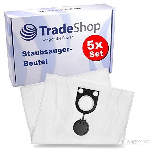 5 x högkvalitativa dammsugarpåsar för Eibenstock DSS 1225, 25, 35, 35 M, 50 A, SS 1200, 25 Mip 4251854826308
