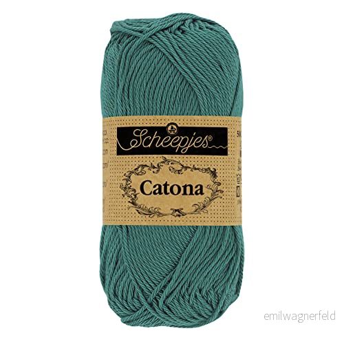 Scheepjes Catona 391 Djup Hav Garn 10x10g 8717738688715