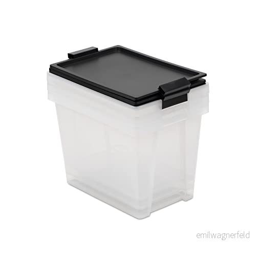 TATAY Uppsättning av 3 förvaringslådor med lock, 7 L kapacitet, handtag, lock 100% återvunna material, BPA fri, röd. Mått 25 x 36 13 cm 8411801237847