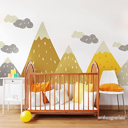 Ambiance Sticker Skandinaviska berg barnklistermärken gopika 90 x 135 cm 5415231626458