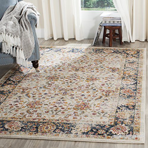 Safavieh matta 160 X 230 cm Cream/Navy 889048271333