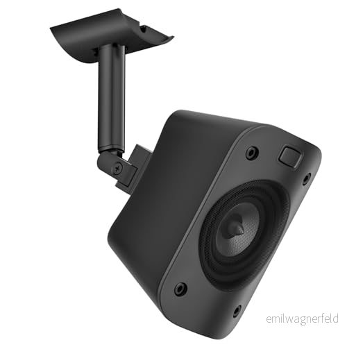 Väggfäste och takmontering för Logitech Z906 5.1 surroundljudhögtalare system lutande vridbar justerbar monteringskonsol satellithögtalare väggmontering, enkel 6462717706950
