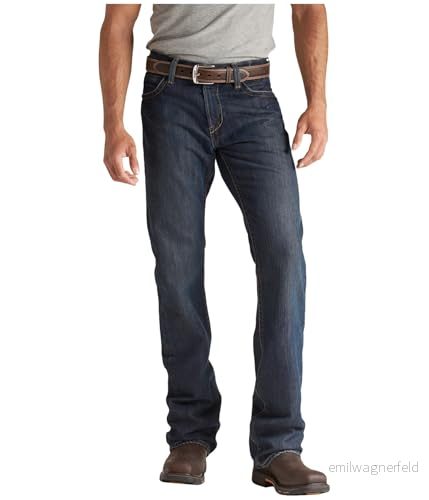 ARIAT Jeans för män, Skiffer, 42W x 32L 884849624722
