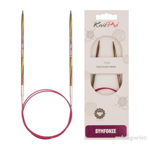 Knit Pro Symfoni trä rundstickande nål 150 cm, nåltjocklek: 3,75 mm 8904086210853