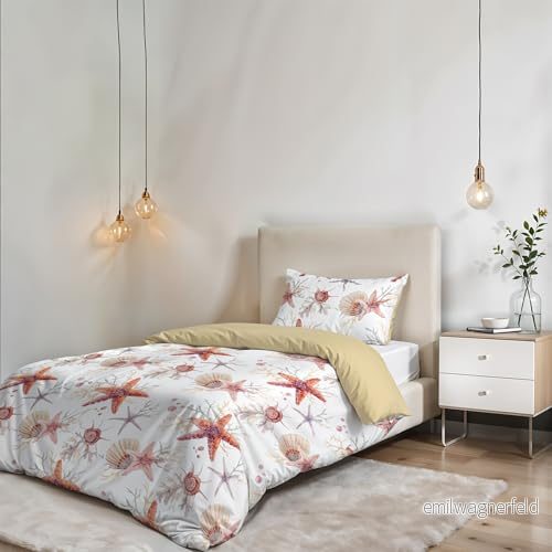 MB HOME ITALY Parure Påslakan Mikrofiber, Starfish, Single 8058575038067