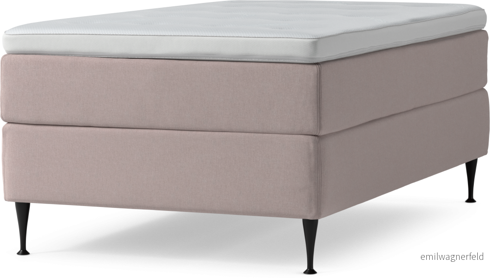 Delux Dream Kontinentalsäng, enkelsäng 120 cm med bäddmadrass och sängben F9ln1