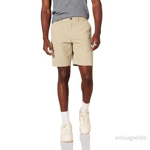 Amazon Essentials Herr Slim Fit 9 tum kort, kakibrun, 33 191770908266