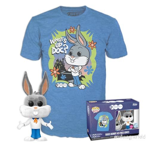 Funko Pop! & Tee: Bugs Bunny™ som Fred Jones XL 889698704205