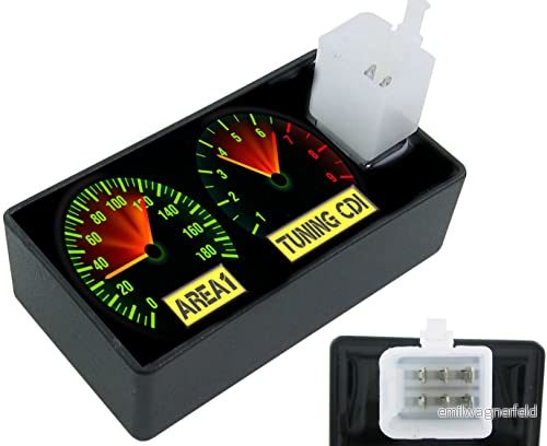 Area1 Tuning CDI tändningsenhet öppen obegränsad för 50 cc GY6 Kina 4 TAKT med 6 stiftsanslutning. Kompatibel Motowell, Wangye, Lingtian, Zhej, 4061409919146