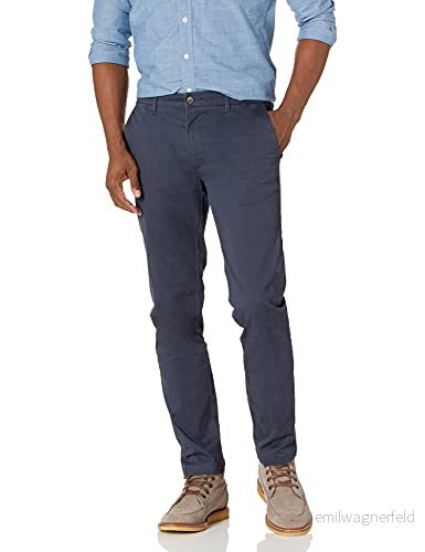 Amazon Essentials Skinny Fit Tvättade Comfort Stretch Chino Byxa (tidigare Goodthreads), Marinblå, 36 W x 34 L 193548118846
