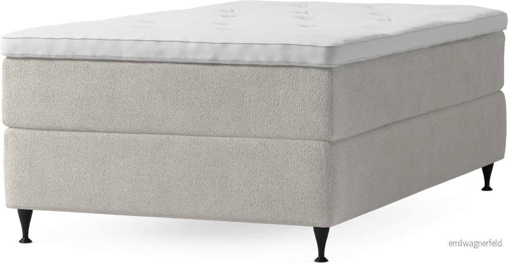 Delux Dream Kontinentalsäng, enkelsäng 120 cm med bäddmadrass och sängben SKtuN