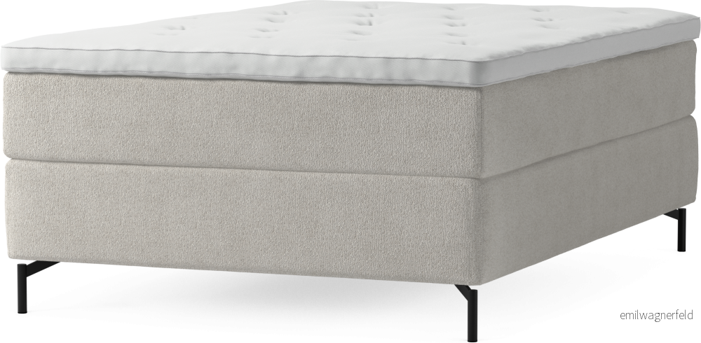 Delux Dream Kontinentalsäng, enkelsäng 140 cm med bäddmadrass och sängben ZmzDc