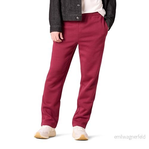 Amazon Essentials Fleece sweatpants för män (finns i stora och långa), röd, XX Large 191770188897