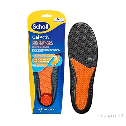 Scholl GelActiv Professionella innersulor för kvinnor stövlar och arbetsskor komfort hela dagen, stötdämpning behaglig dämpning med GelWave teknik storlek 35,5 40,5 5056585802138