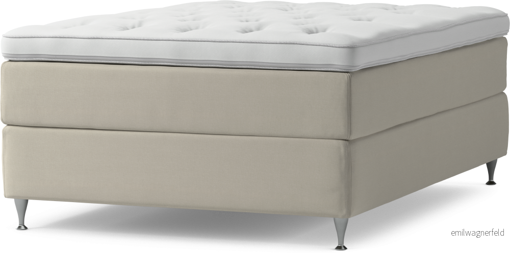 Delux Dream Kontinentalsäng, enkelsäng 140 cm med bäddmadrass och sängben 2yK5w