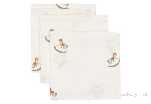 Jollein dregellappar baby nostalgisk ride 3 pack 31 x cm 100% bomull muslindukar OEKO TEX certifierad 8717329388161