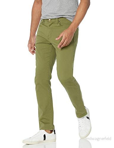 Amazon Essentials Men's Jeans smal passform, Olivgrön, 33W / 32L 195111340883