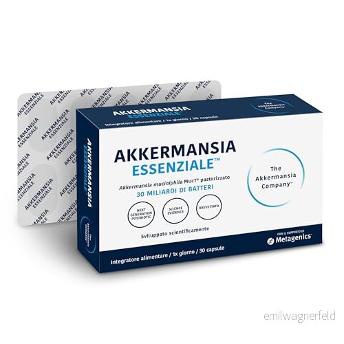 Akkermansia Essential för tarmen - 30 miljarder pastöriserade bakterier per kapsel kapslar 5400433341636