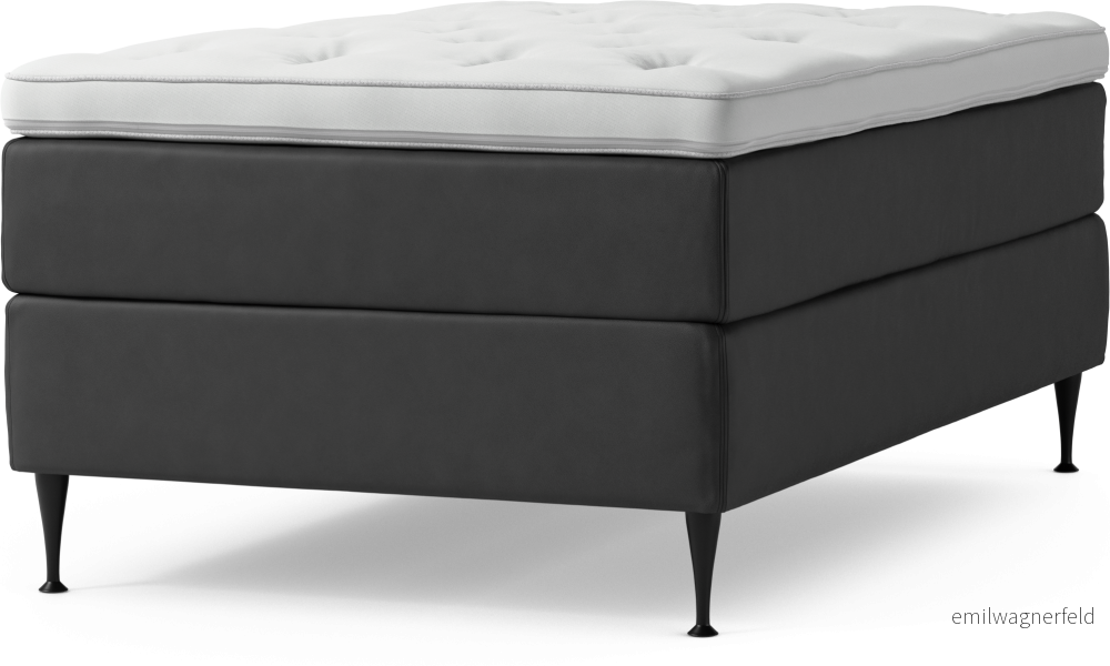Delux Dream Kontinentalsäng, enkelsäng 120 cm med bäddmadrass och sängben aTtmr