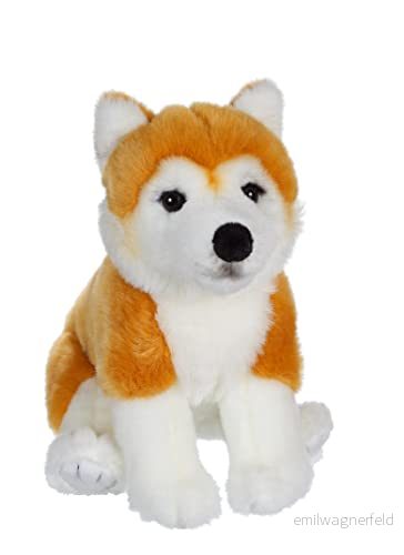 Leksaker - Sitter Hund 25 cm Shiba Plyschleksak för barn Finns i 8 olika modeller 071524 3268060715242