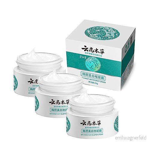 3 Pcs Japanese Melasma Cream, Yunnan Herbal Whitening and Freckle Removing Dr Hancy Face Moisturizing Skin Care 4910938348685